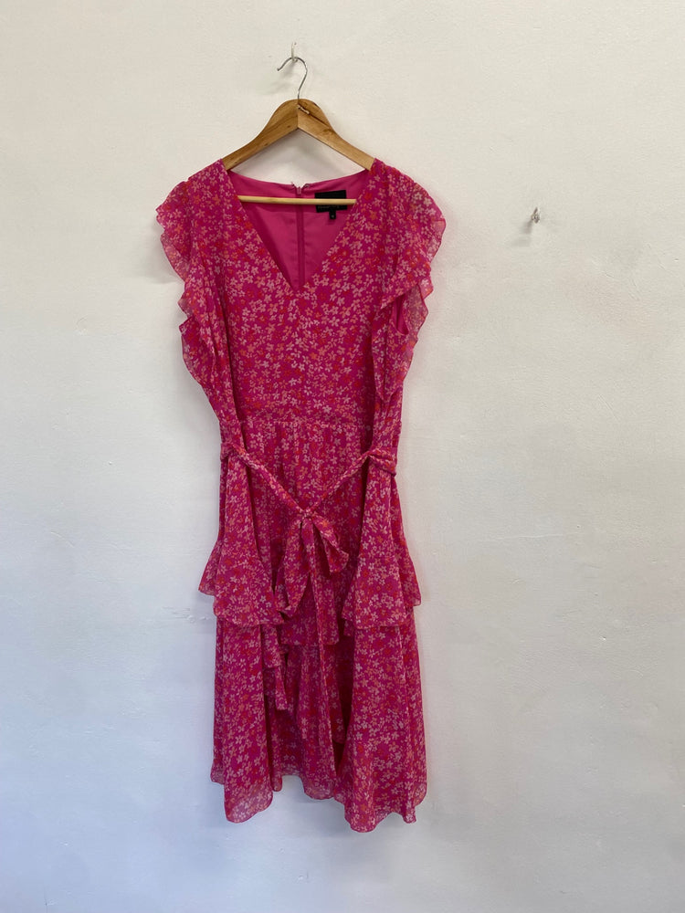 Fabulous Phase Eight Dress UK 18 Pink floral EP468