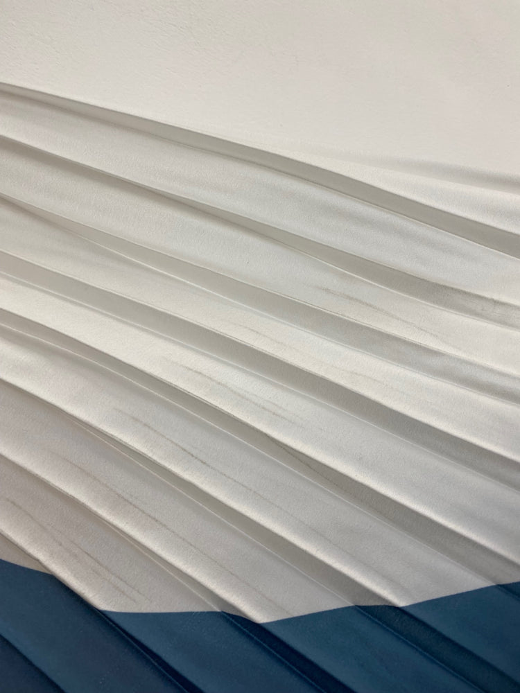 Fabulous Jigsaw pleated midi Skirt Uk14 amber & blue stunning GM143