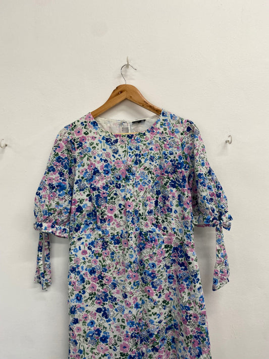 Fabulous Nobody’s Child Felicia Dress UK 16 Blue pink floral EP468