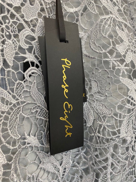 Fabulous Phase Eight Alisha Mineral Dress UK18 Soft blue grey New Occasion EP468