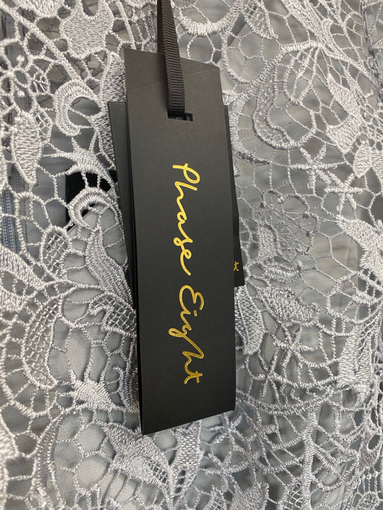 Fabulous Phase Eight Alisha Mineral Dress UK18 Soft blue grey New Occasion EP468