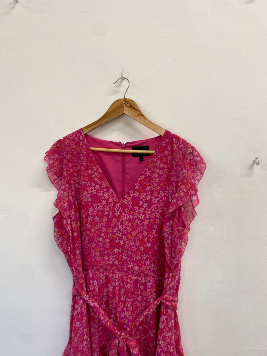 Fabulous Phase Eight Dress UK 18 Pink floral EP468