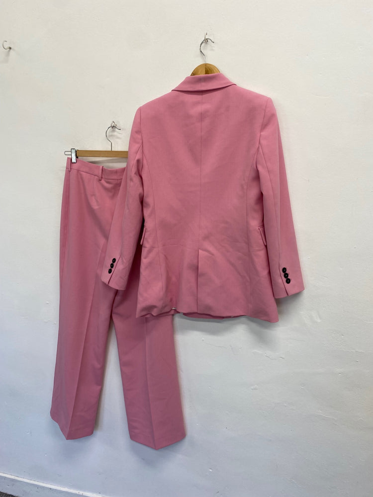 Fabulous Zara Suit UK M Pink office formal vibe LG005