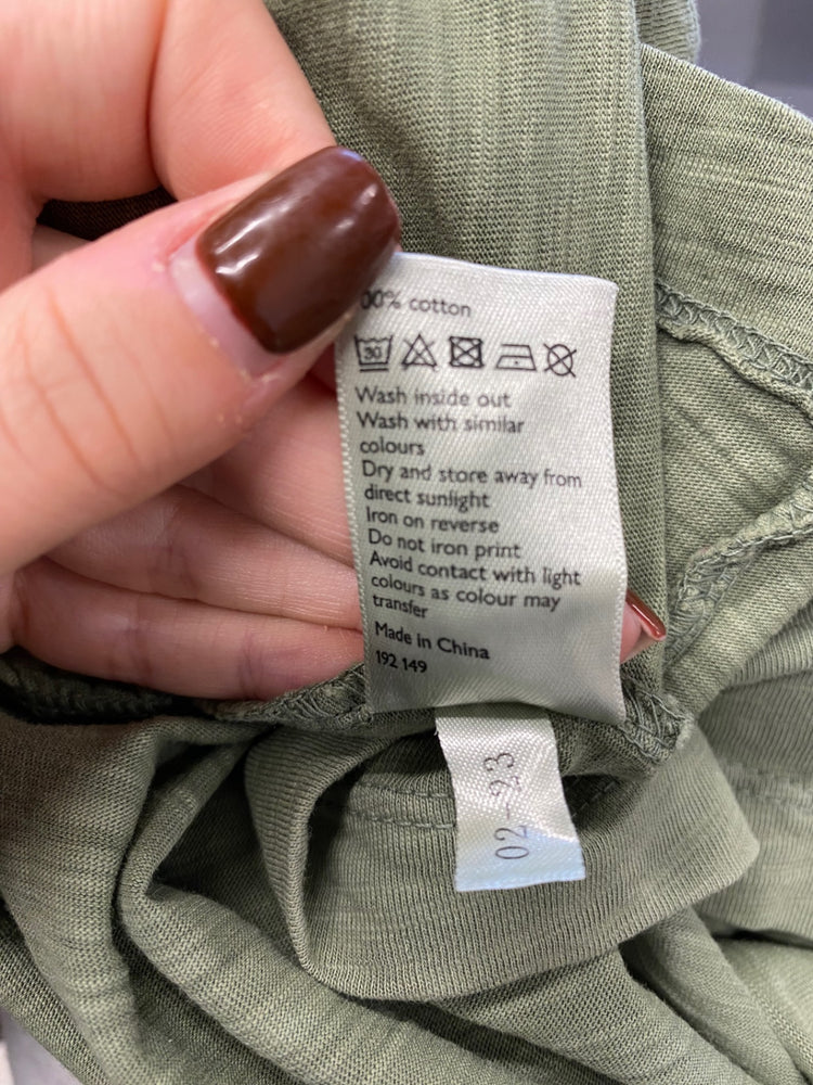 Fabulous And or John lewis tiered Maxi Dress UK 16 Olive green EP468