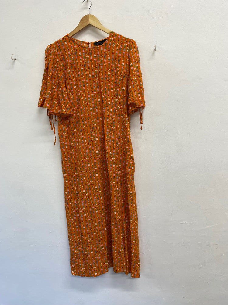 Fabulous Nobody’s Child fearne cotton Dress UK 16 Orange floral EP468