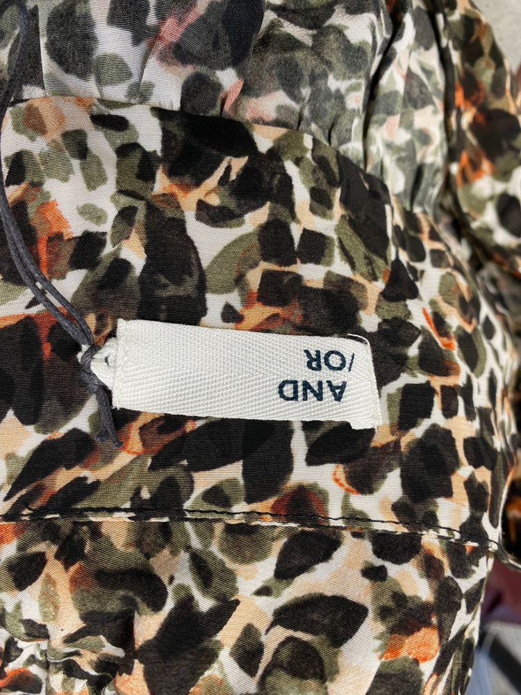 Fabulous And or John lewis Midi Dress UK 16 Green black spotted mosaic EP468