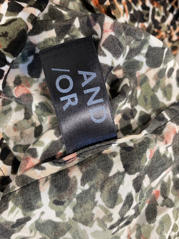 Fabulous And or John lewis Midi Dress UK 16 Green black spotted mosaic EP468