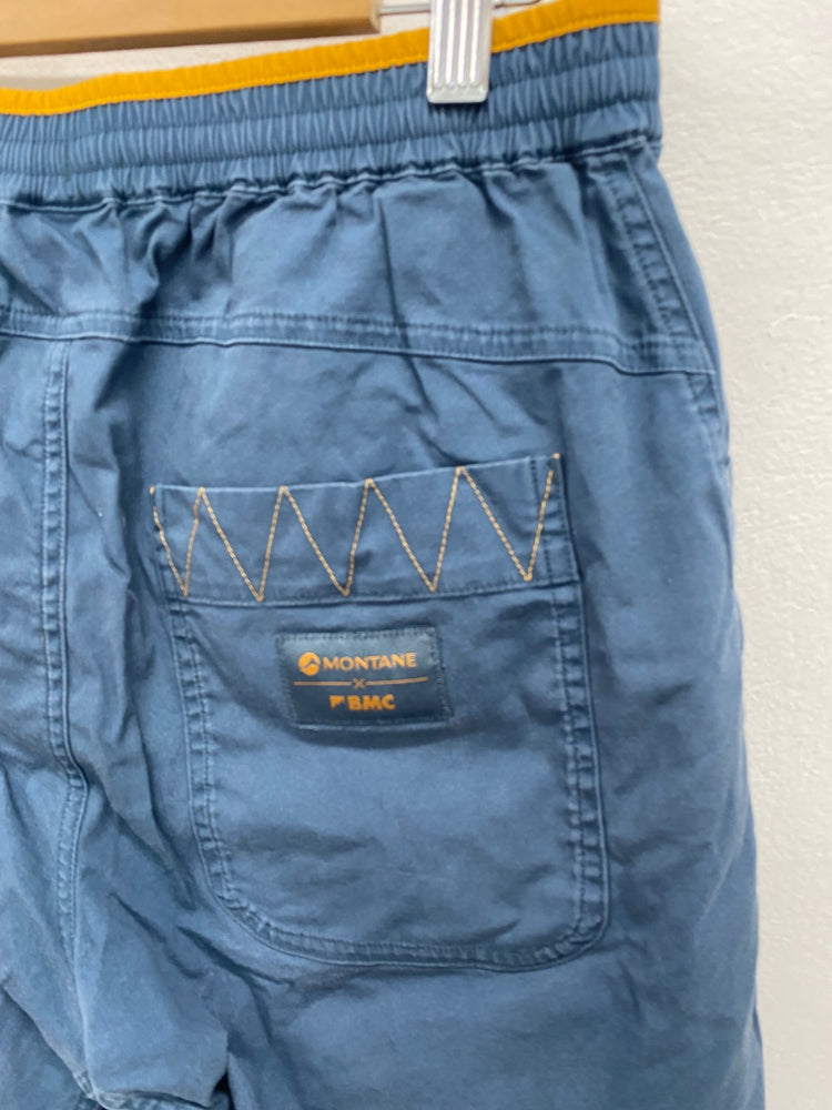 Fabulous Montane active cargo Shorts UK S Blue mustard KH001