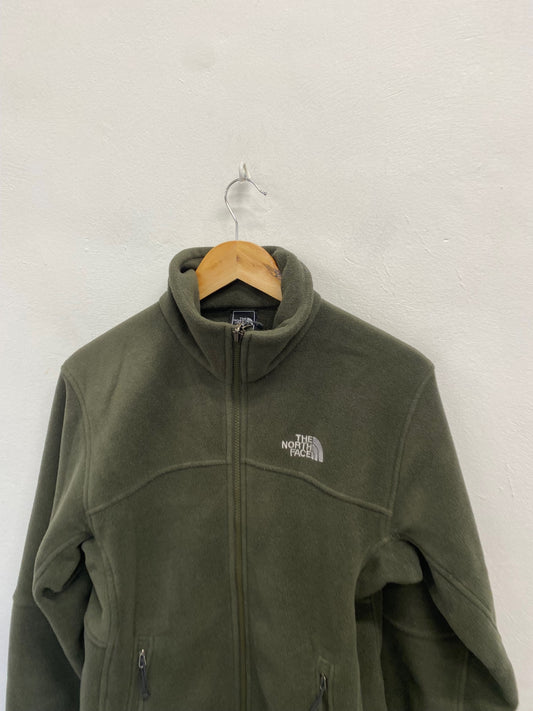 Fabulous The North Face fleece Zip through Sweater UK S Olive Green KH001