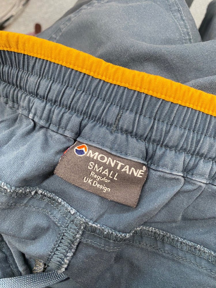 Fabulous Montane active cargo Shorts UK S Blue mustard KH001