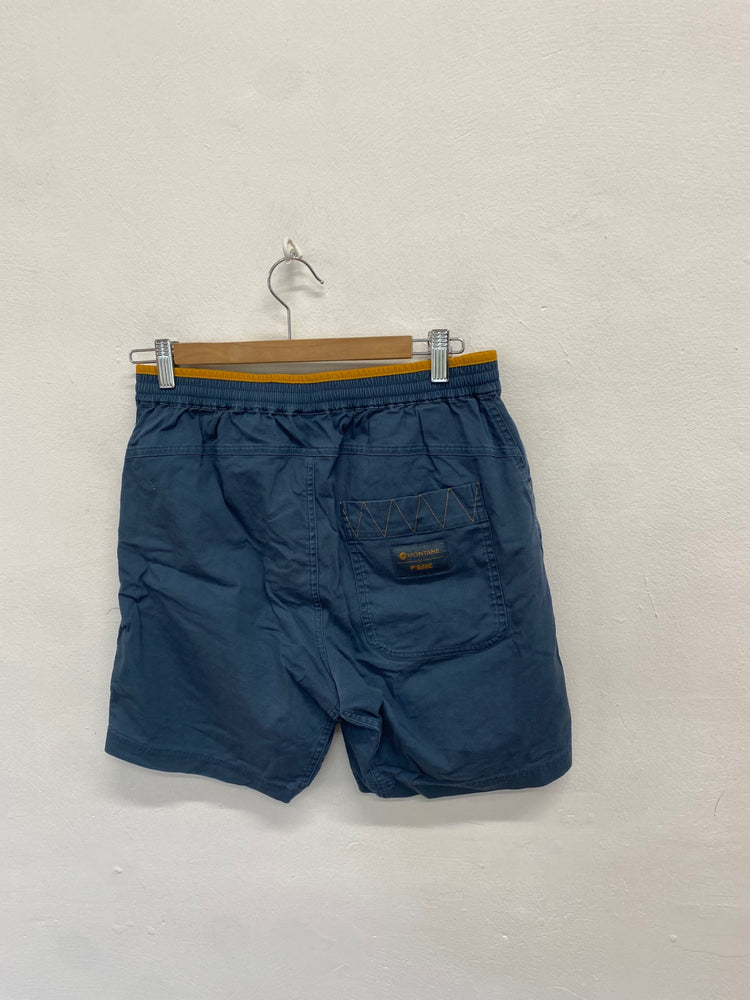 Fabulous Montane active cargo Shorts UK S Blue mustard KH001