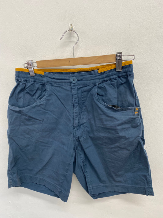 Fabulous Montane active cargo Shorts UK S Blue mustard KH001
