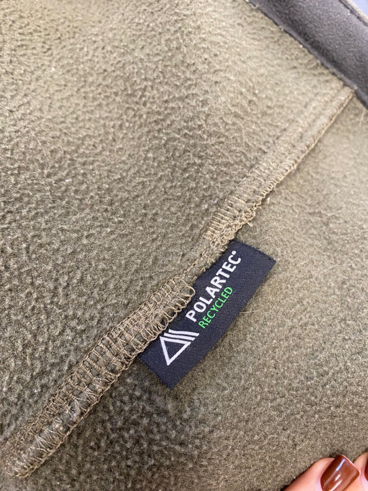 Fabulous The North Face fleece Zip through Sweater UK S Olive Green KH001