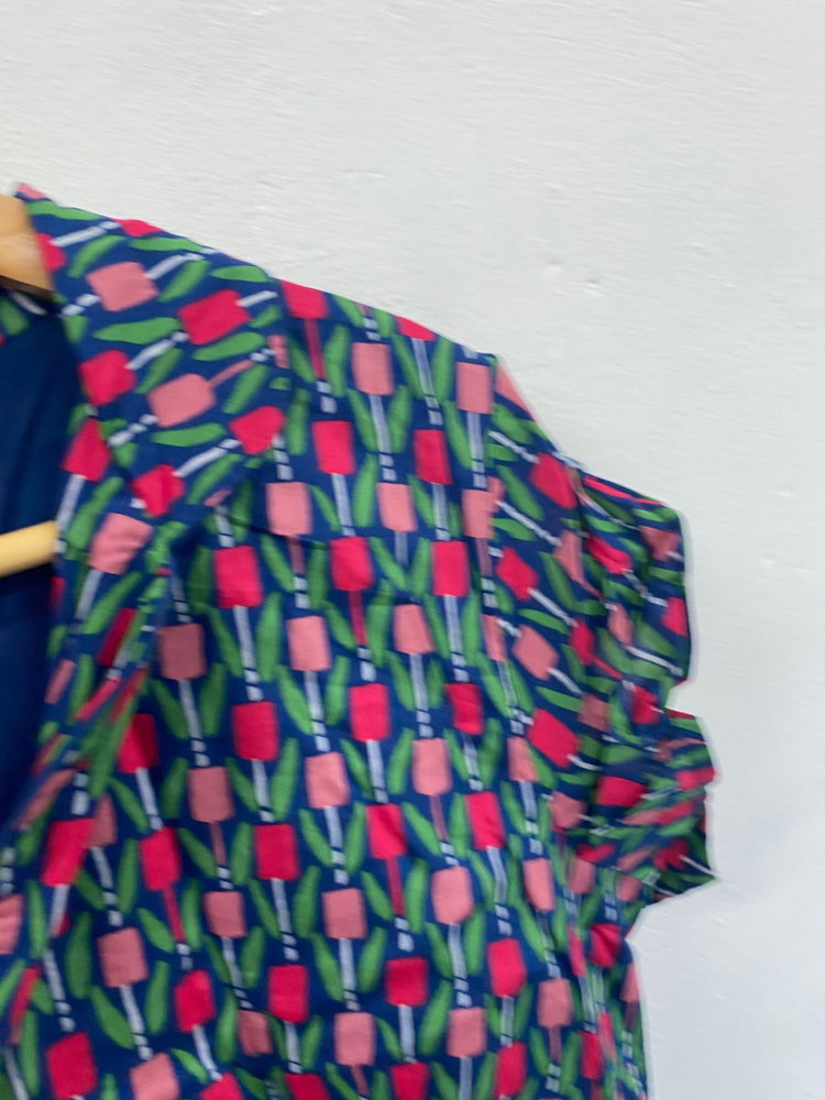 Fabulous Seasalt Cornwall Lottie Tulip Dress Uk16 blue & Pink JC470