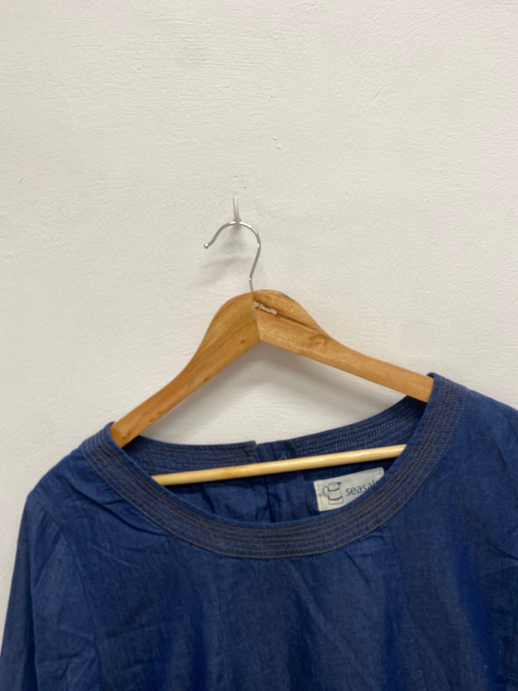 Fabulous Seasalt cornwall percella point Midi Dress UK 16 Dark indigo JC470