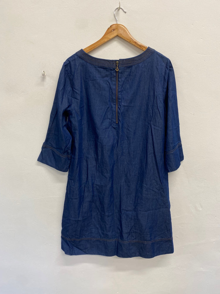 Fabulous Seasalt cornwall percella point Midi Dress UK 16 Dark indigo JC470