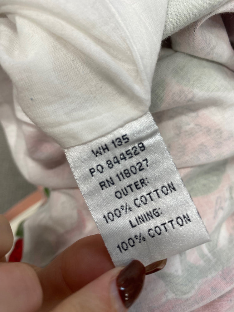 Fabulous Boden Dress UK 18 Pink rose pattern midi JC470