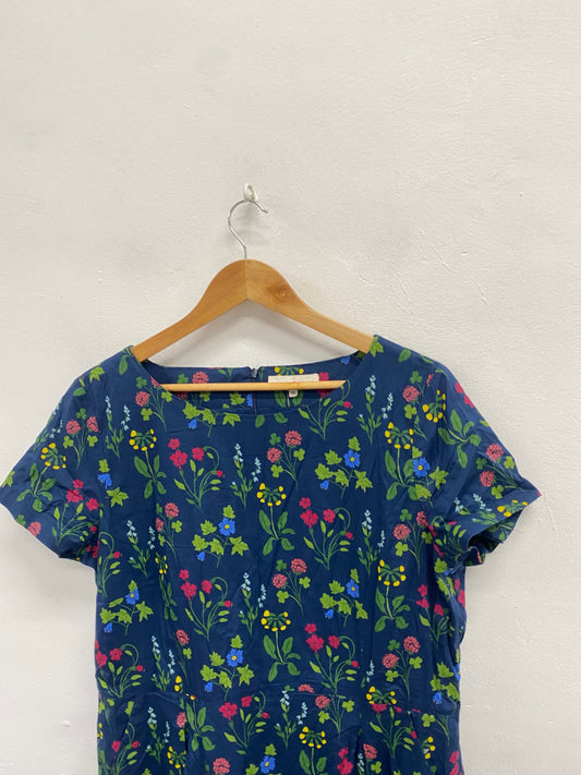 Fabulous Seasalt cornwall seaboard Dress UK 18 long Blue Floral JC470