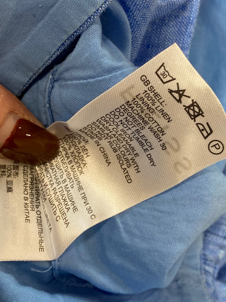 Fabulous Reiss alma Two-piece set linen Uk 10 Blue MB472