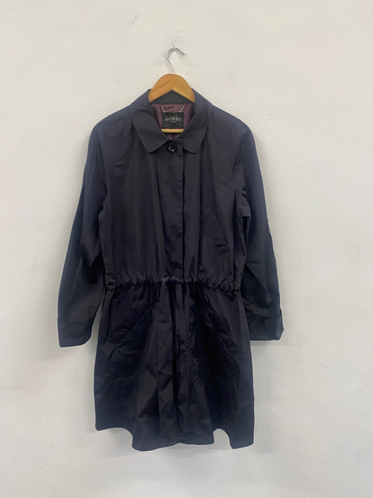 Fabulous Hobbs Navy short Trench coat Saskia UK16 Navy LM002