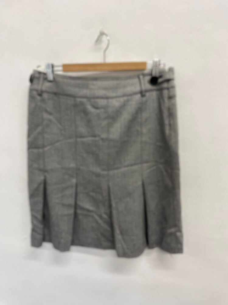 Fabulous Karen millen Skirt UK 12 Grey zig zag pleated LM004