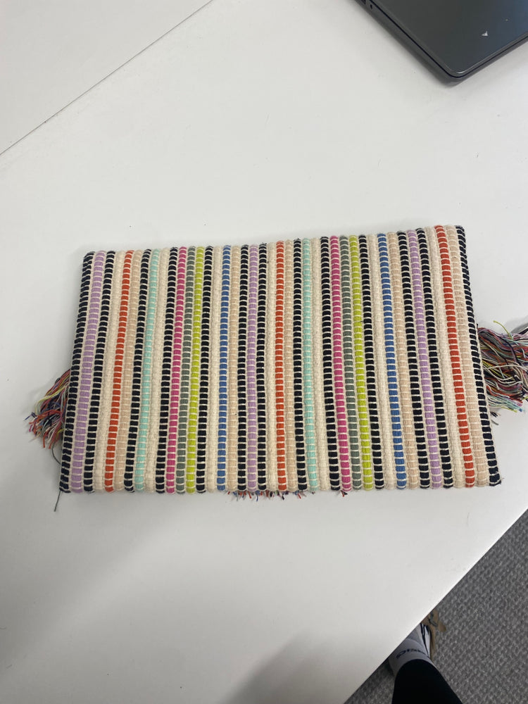 Fabulous Stella & Dot rag tassel Clutch Bag One size Multicolour boho LM004