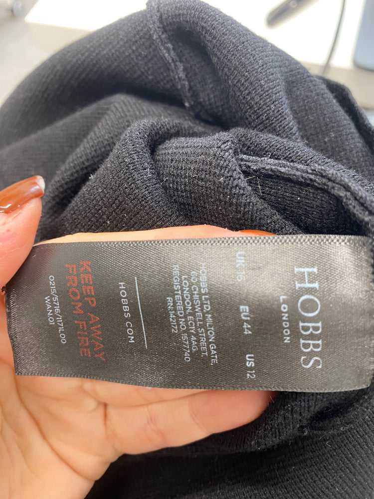 Fabulous Hobbs midi Dress UK 16 Black formal LM004