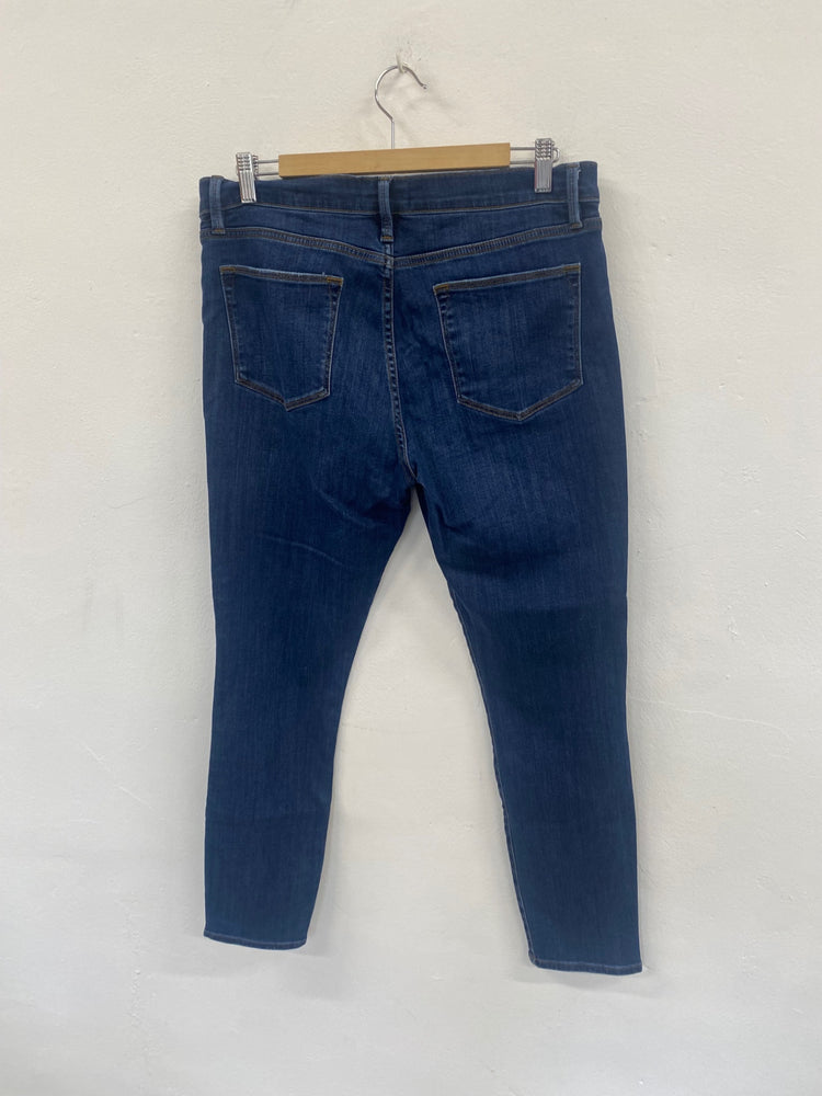 Fabulous FRAME Le High Skinny Jeans 32 Dark Blue CS476