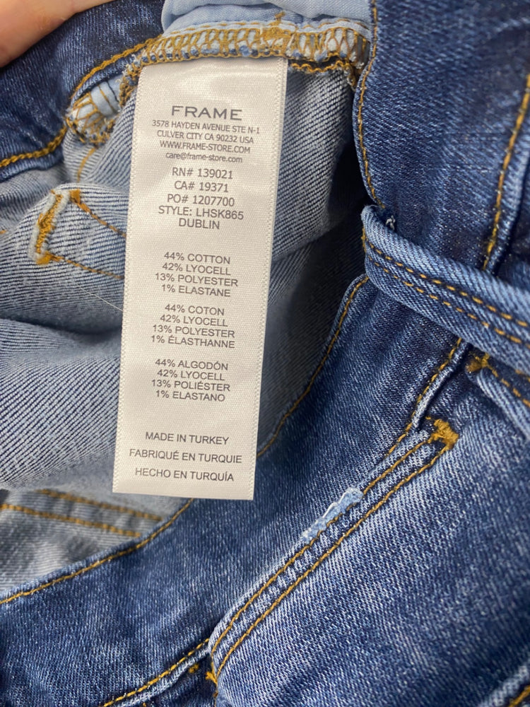 Fabulous FRAME Le High Skinny Jeans 32 Dark Blue CS476