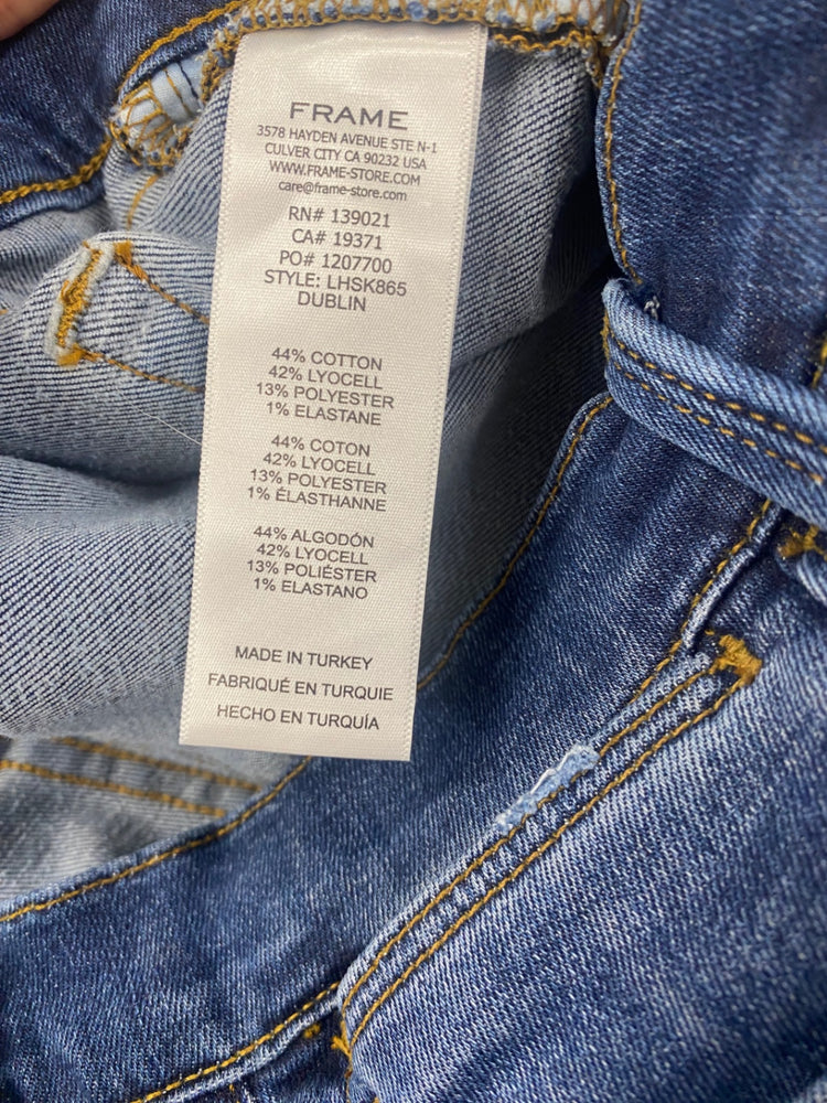 Fabulous FRAME Le High Skinny Jeans 32 Dark Blue CS476