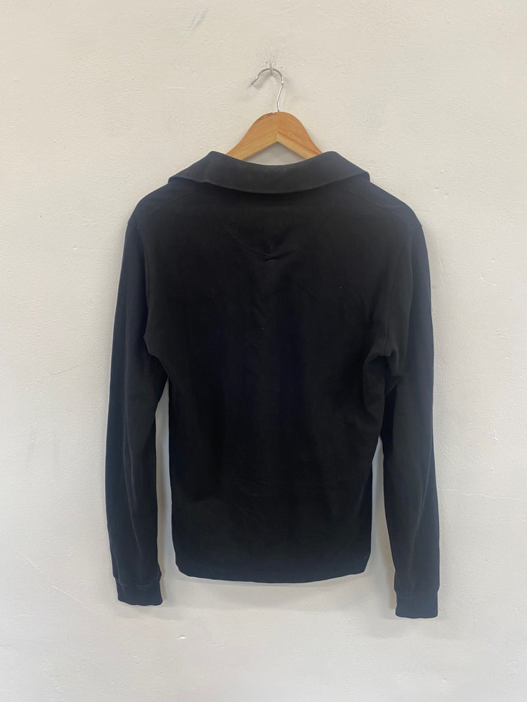 Fabulous Vivienne Westwood Man Black long sleeve polo Shirt UkM CS476