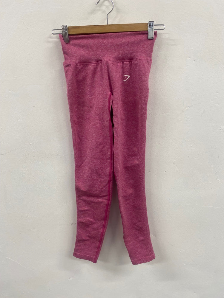 Fabulous Gymshark Pink seamless lift Gym Leggings UKS Pink JM478