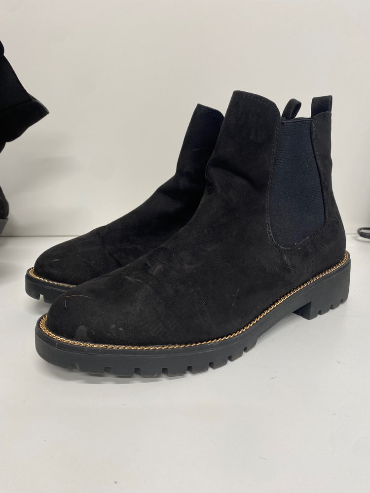 Fabulous F&F chunky ankle Boots UK6 Black MS479