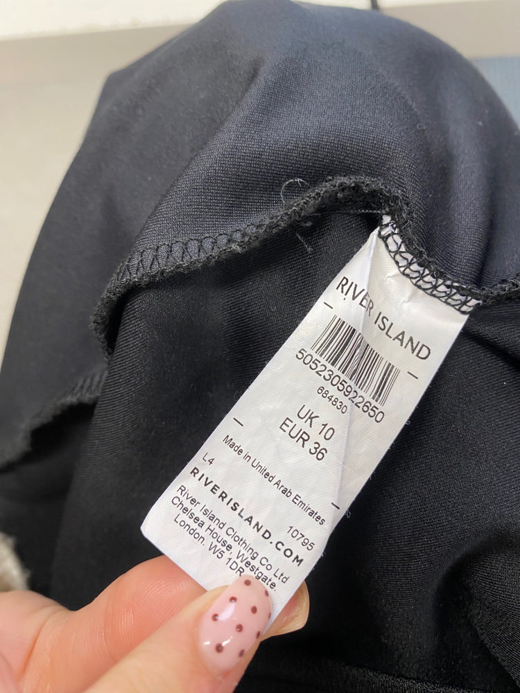 Fabulous River Island Mini dress Uk 10 Black formal JM478