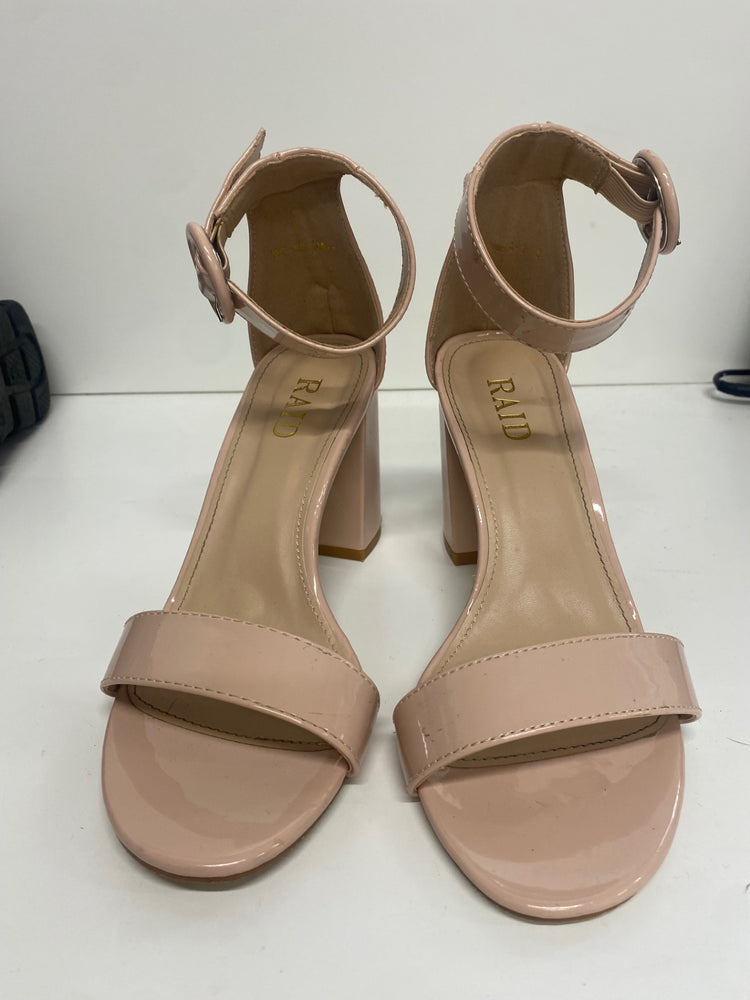 Fabulous Raid nude ankle strap Sandals UK4 Beige MS479