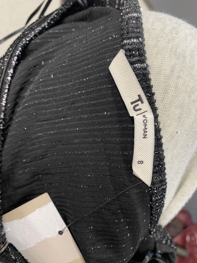 Fabulous TU Jumpsuit UK8 Black with metallic shimmer JM478