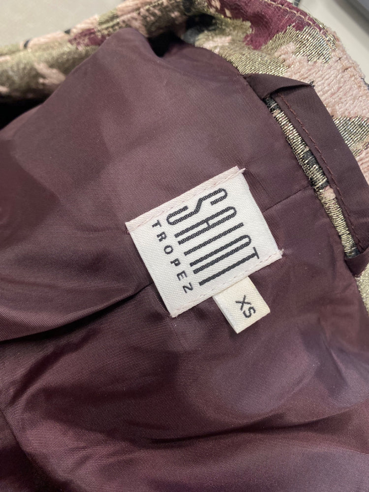 Fabulous Saint Tropez crop Blazer UK XS Multicolor metallic JM478