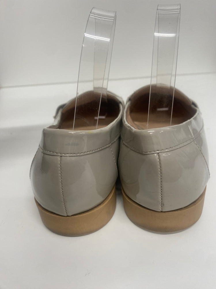 Fabulous New Look faux leather patent Loafers UK6 Grey MS479