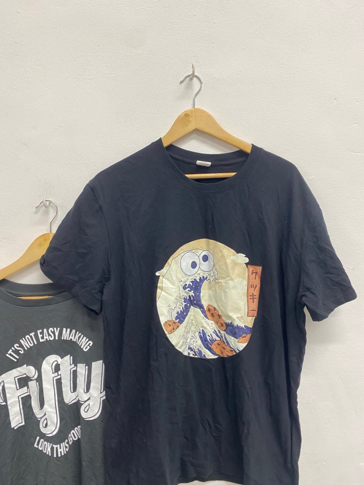 Fabulous Teemill duo T-Shirt UK XL Grey black Printed funny #3 JM478