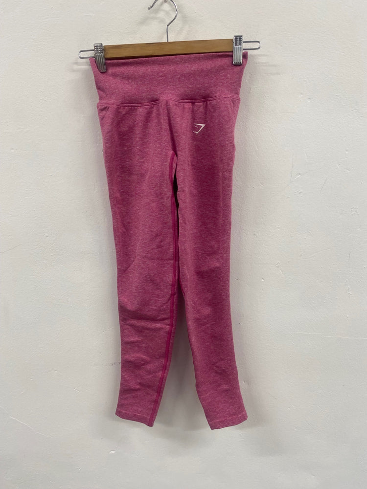 Fabulous Gymshark Pink seamless lift Gym Leggings UKS Pink JM478