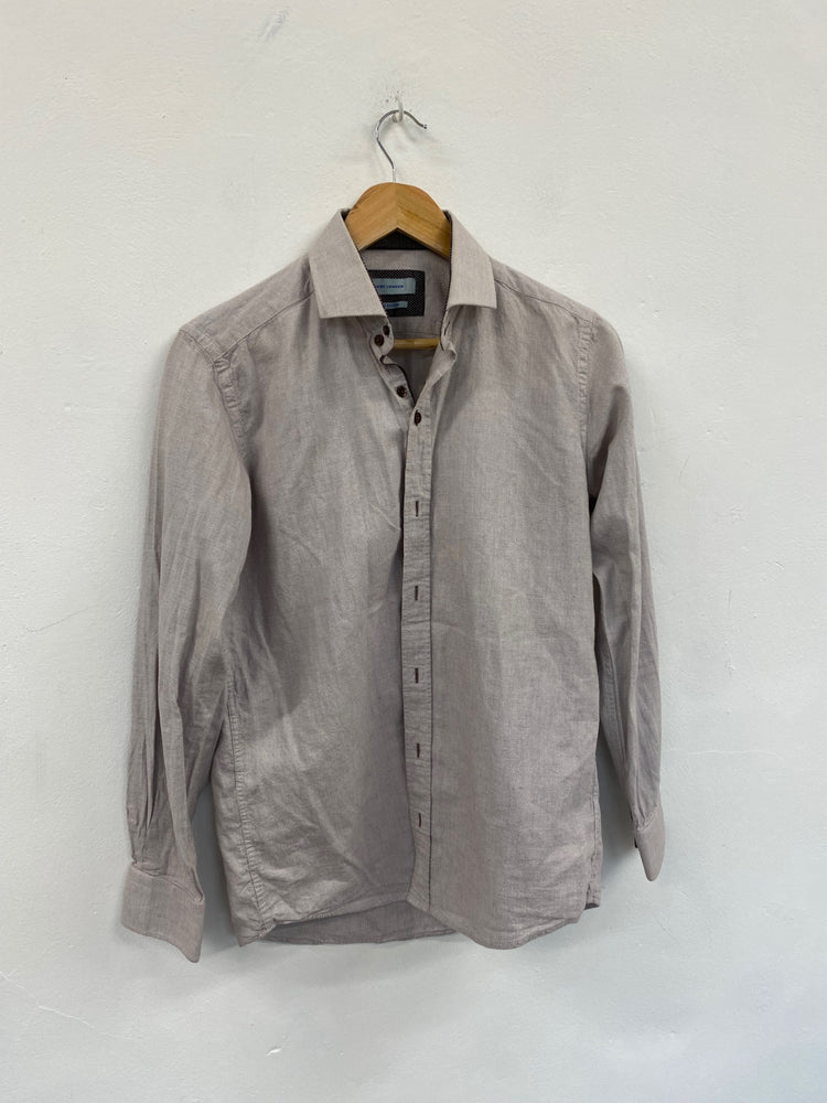 Fabulous Guide London smart casual Shirt UkM Beige & Brown MS479