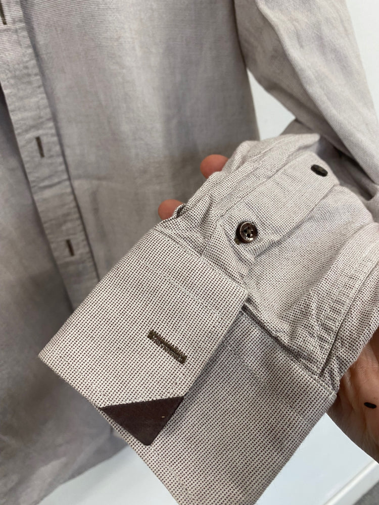 Fabulous Guide London smart casual Shirt UkM Beige & Brown MS479