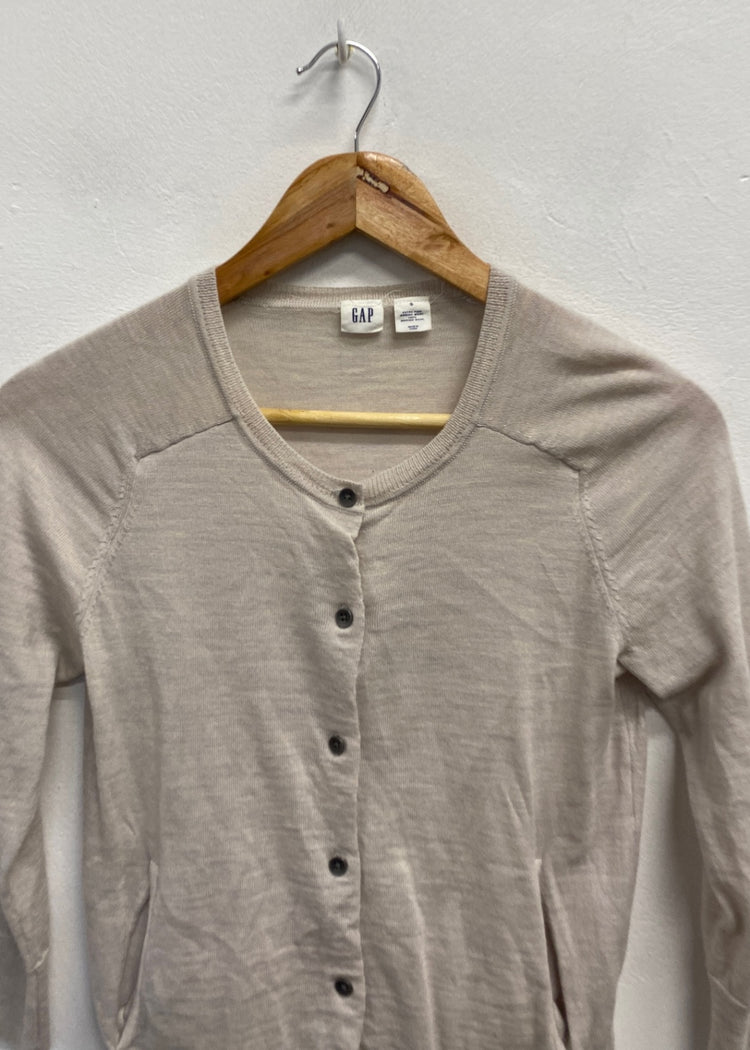 Fabulous GAP Cardigan UK S pocket wool MK482