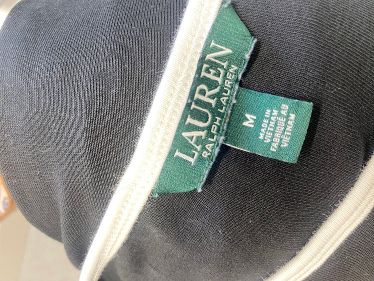 Fabulous Ralph lauren Blouse top UK M Black and White bow MK482