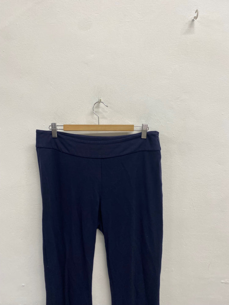 Fabulous Cabi Tailored trousers UK 12 Navy Blue EW005