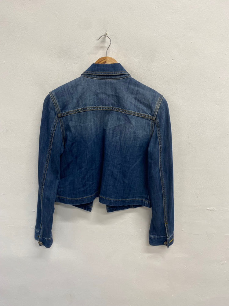 Fabulous Cabi Denim Jacket UK M Blue boho EW004