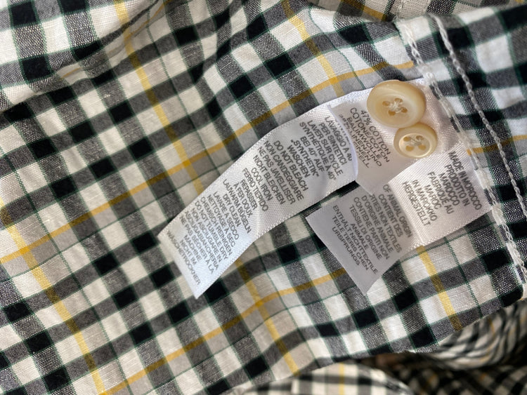 Fabulous Paul Smith Shirt UK L Beige checked tailored fit YS486