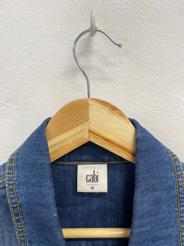 Fabulous Cabi Denim Jacket UK M Blue boho EW004