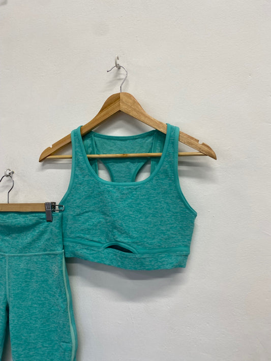 Fabulous Peloton Gym Co-ord UK M Blue active FH003