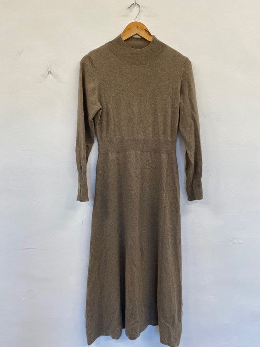 Fabulous OMR Cashmere super soft Dress UKS Taupe FH003